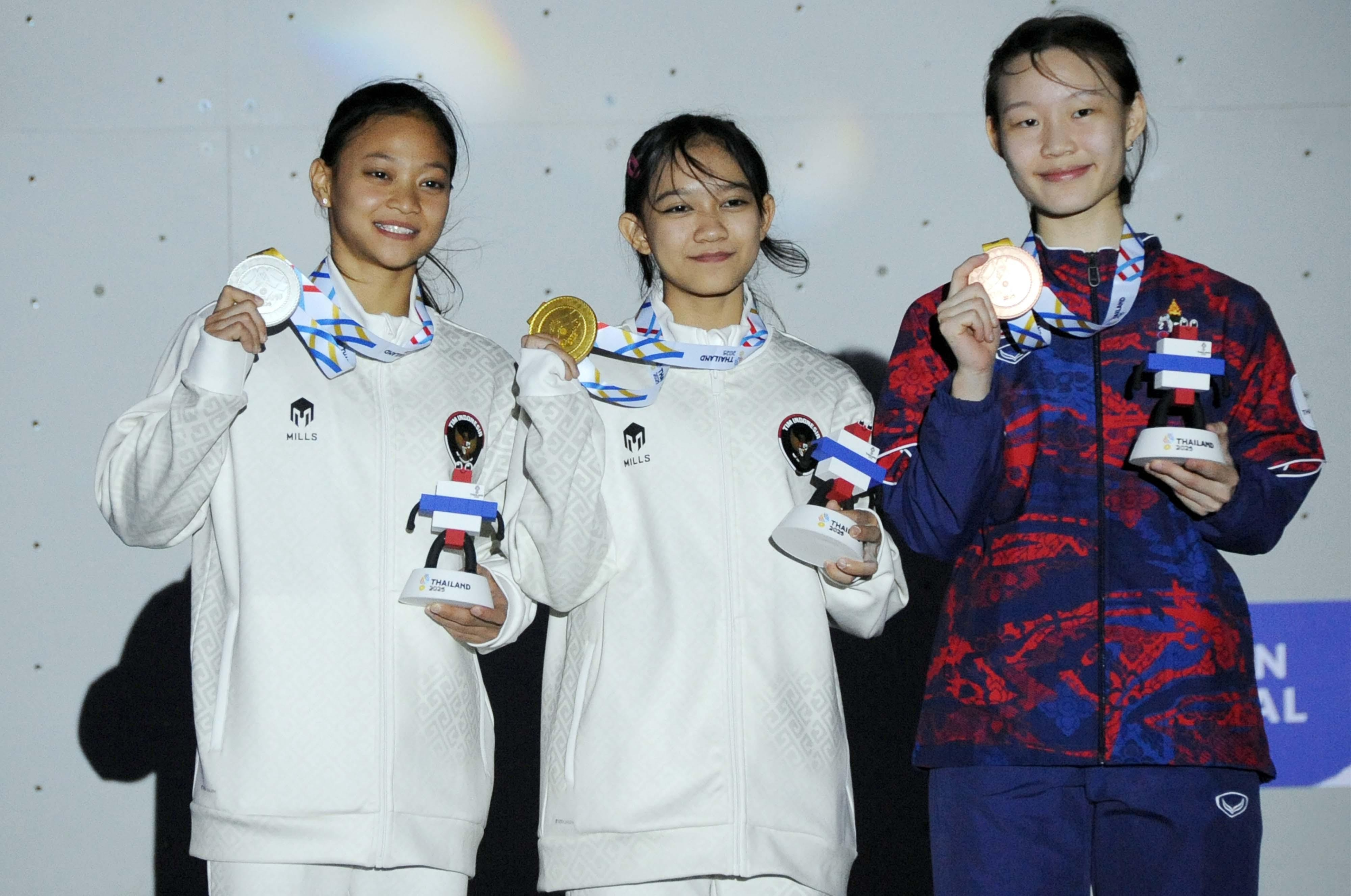 SEA Games: Atlet Muda Panjat Tebing Indonesia Borong 4 Medali Nomor Lead, 2 Emas