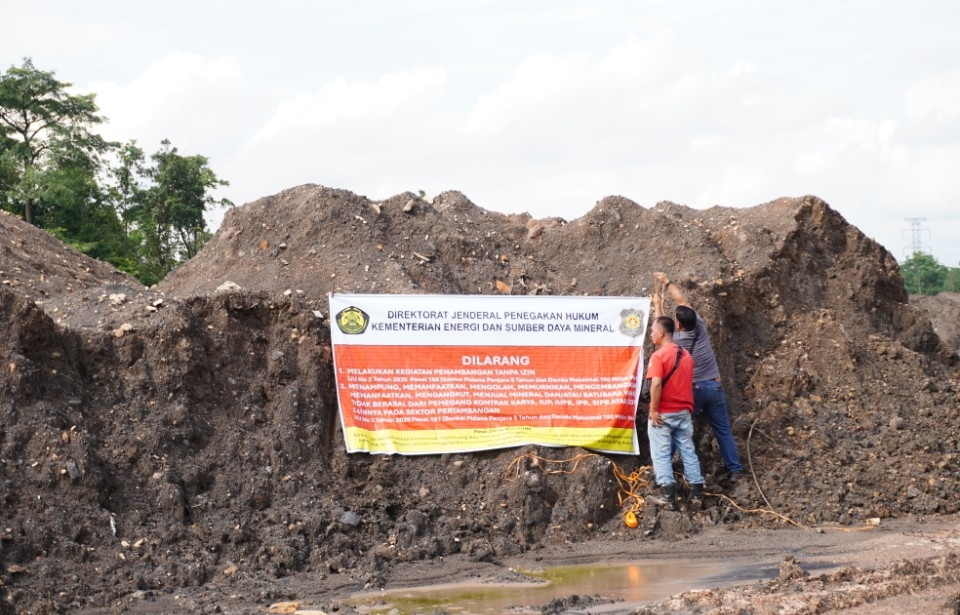 Kementerian ESDM Stop 3 Tambang Ilegal Muara Enim, Ratusan Ton Batubara Diamankan