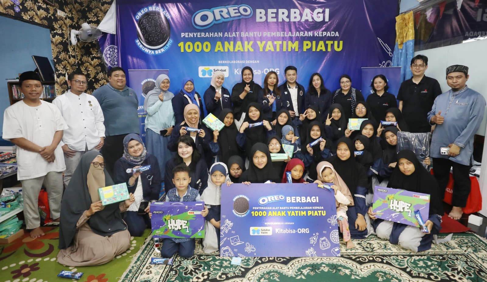 ProOreo Salurkan Donasi Alat Bantu Pembelajaran Ke 1.000 Anak Yatim Piatu
