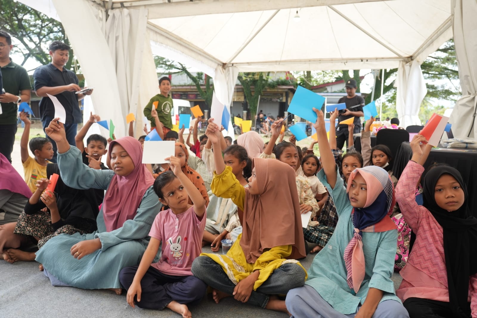 Posko Trauma Healing PTPN Group Hadirkan Tawa di Tengah Duka