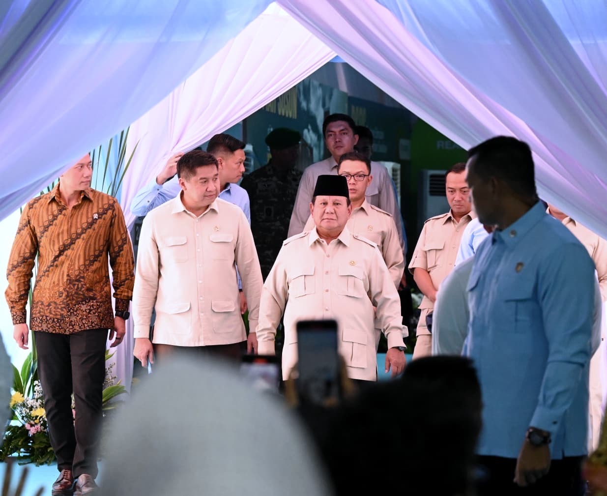 Di Akad Massal KPR FLPP di Serang, Prabowo Tak Lupa Doakan Masyarakat Terdampak Bencana