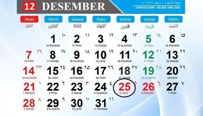 Hari Ini Tanggal Berapa Hijriah? Cek Kalender Islam 25 Desember 2025