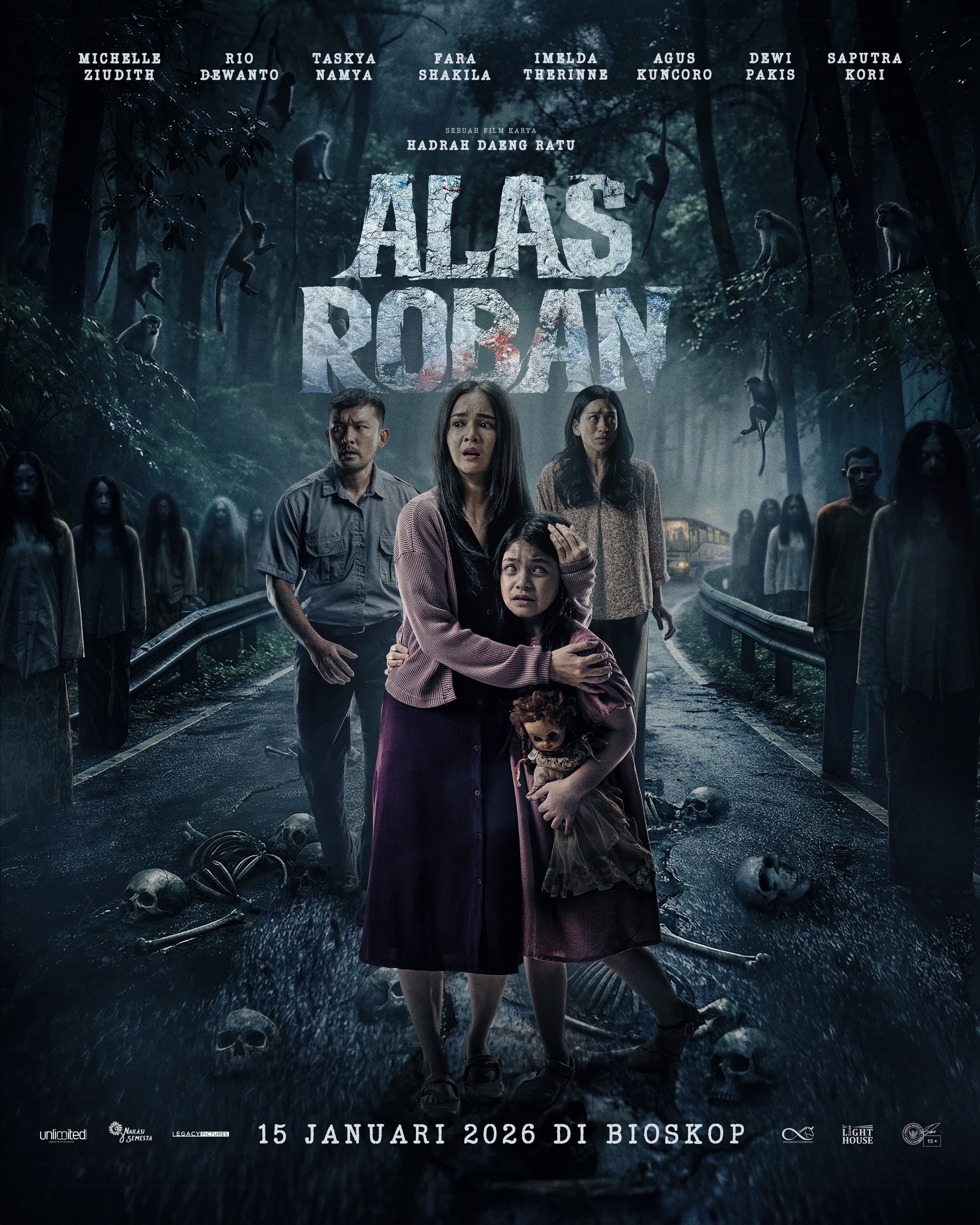 Misteri Tingginya Angka Kecelakaan di Tikungan, Film Horor Alas Roban Rilis Trailer & Poster Resmi