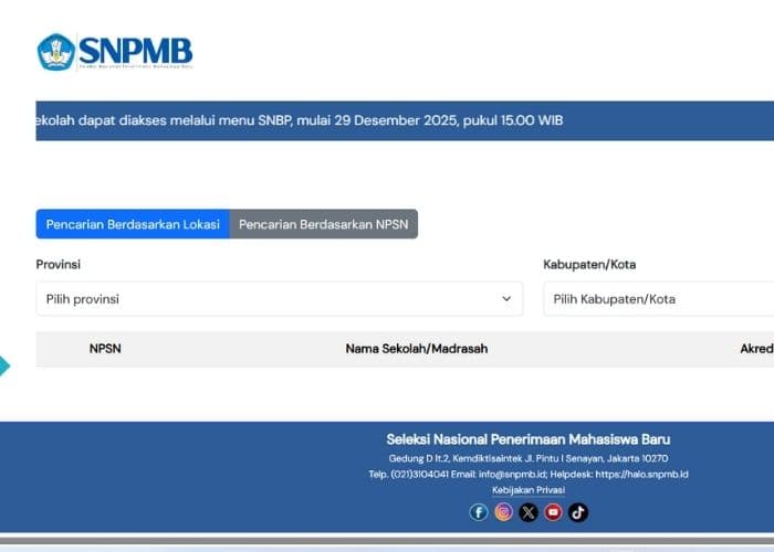 Link Cek Kuota Sekolah SNBP 2026 Sudah Bisa Diakses di HP, Simak Caranya