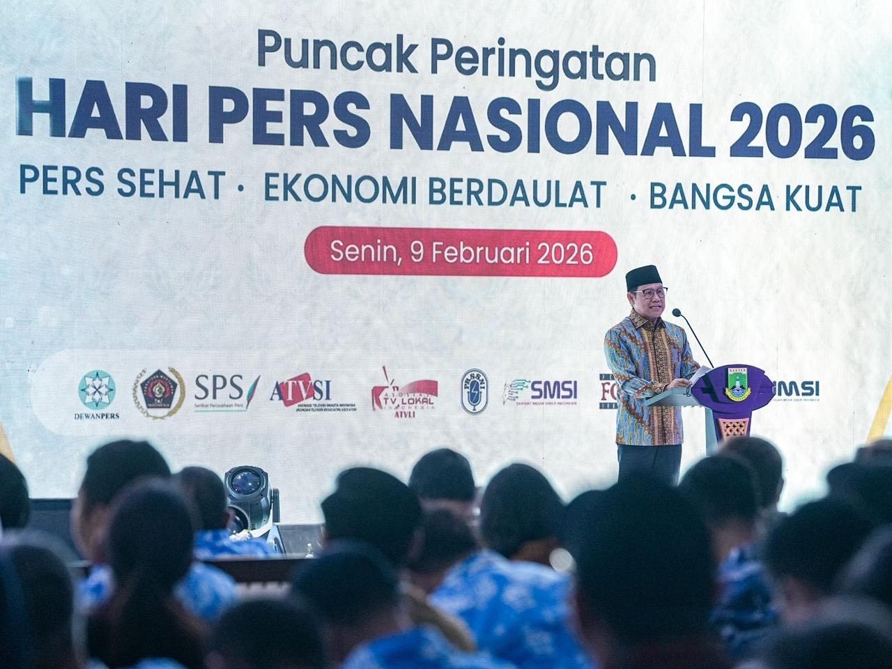 Cak Imin di Peringatan HPN 2026: Kualitas Pers Penentu Arah Masa Depan Bangsa