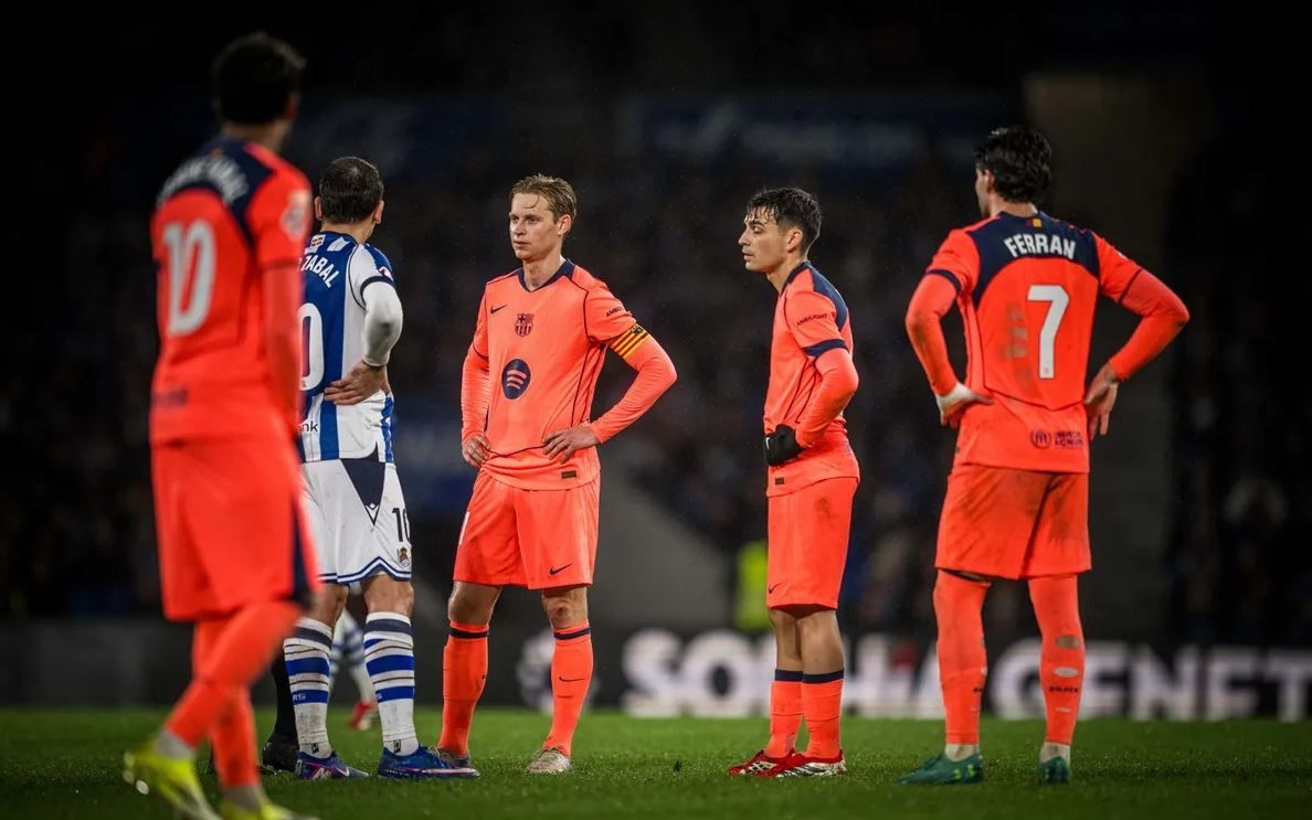 Real Sociedad vs Barcelona: Fermin Tertawakan Off-side Yamal, Hansi Flick Ogah Bicara Soal Wasit
