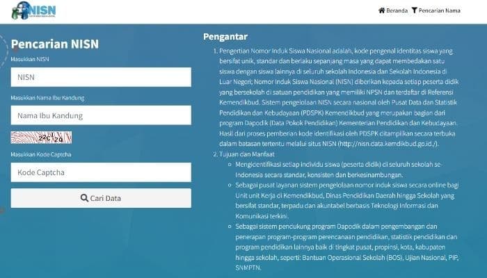 Cara Mudah Cek NISN Online, Hanya Pakai Nama Siswa di Situs Resmi Kemdikbud!