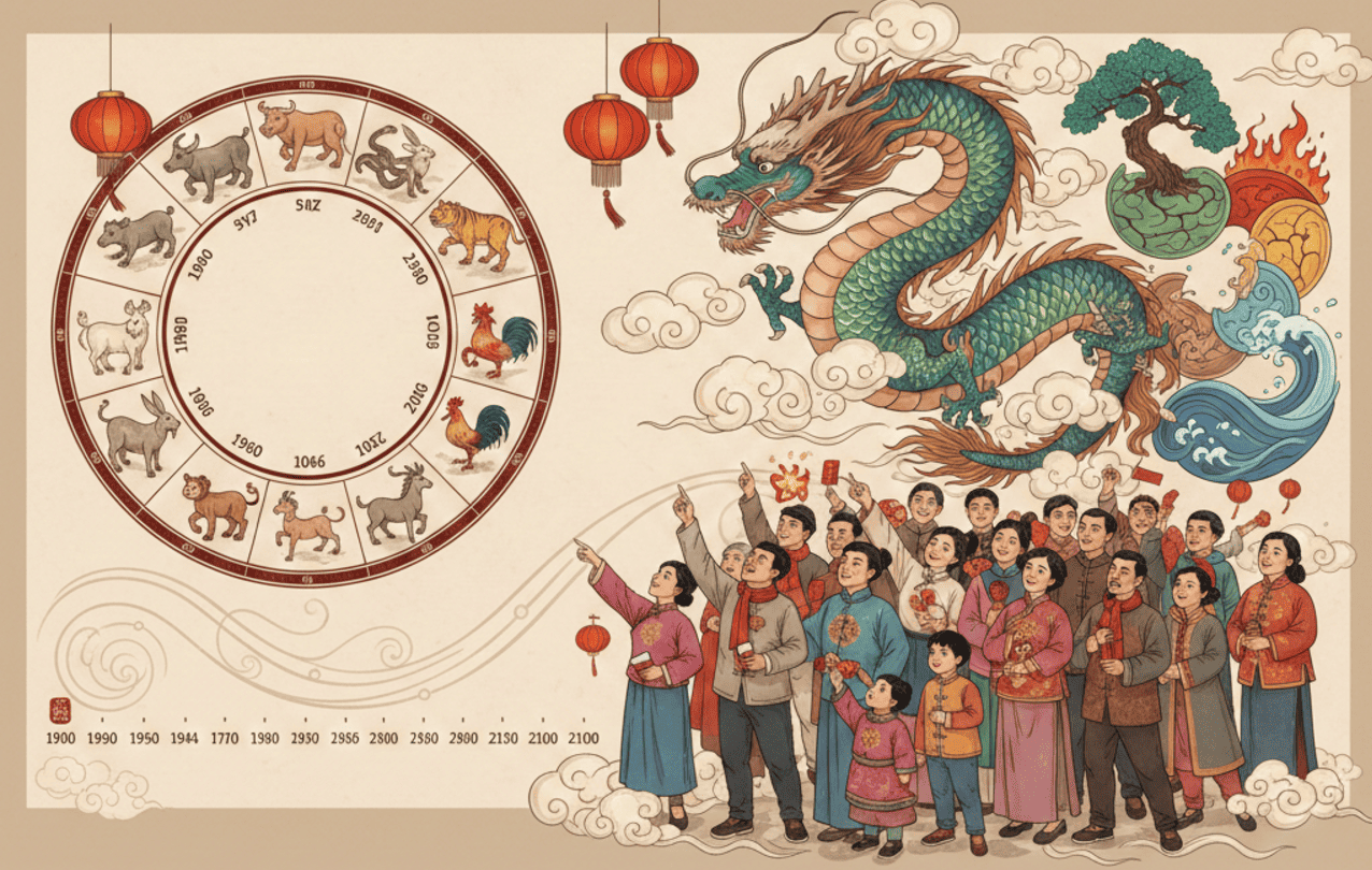 Daftar Shio Berdasarkan Tahun 1900–2100 Lengkap dengan Makna dan Cara Menentukannya