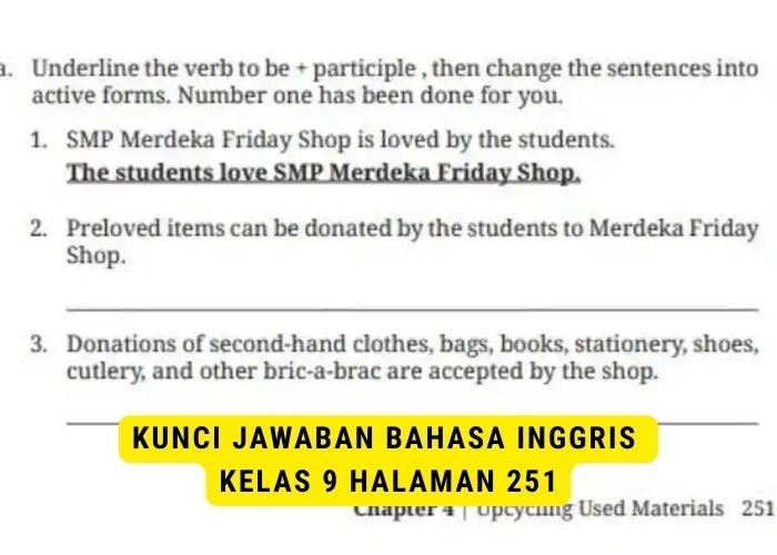 Kunci Jawaban Bahasa Inggris Kelas 9 Halaman 251: Unit 3. Let’s Donate