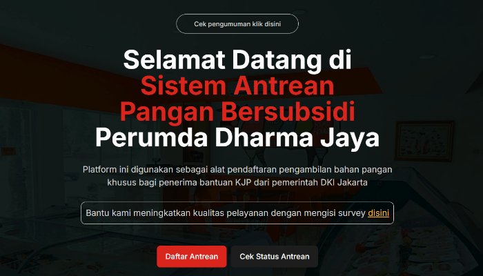 Link Resmi Antrean KJP 2026 Dharma Jaya, Simak Cara Daftar Sembako Murah via HP!