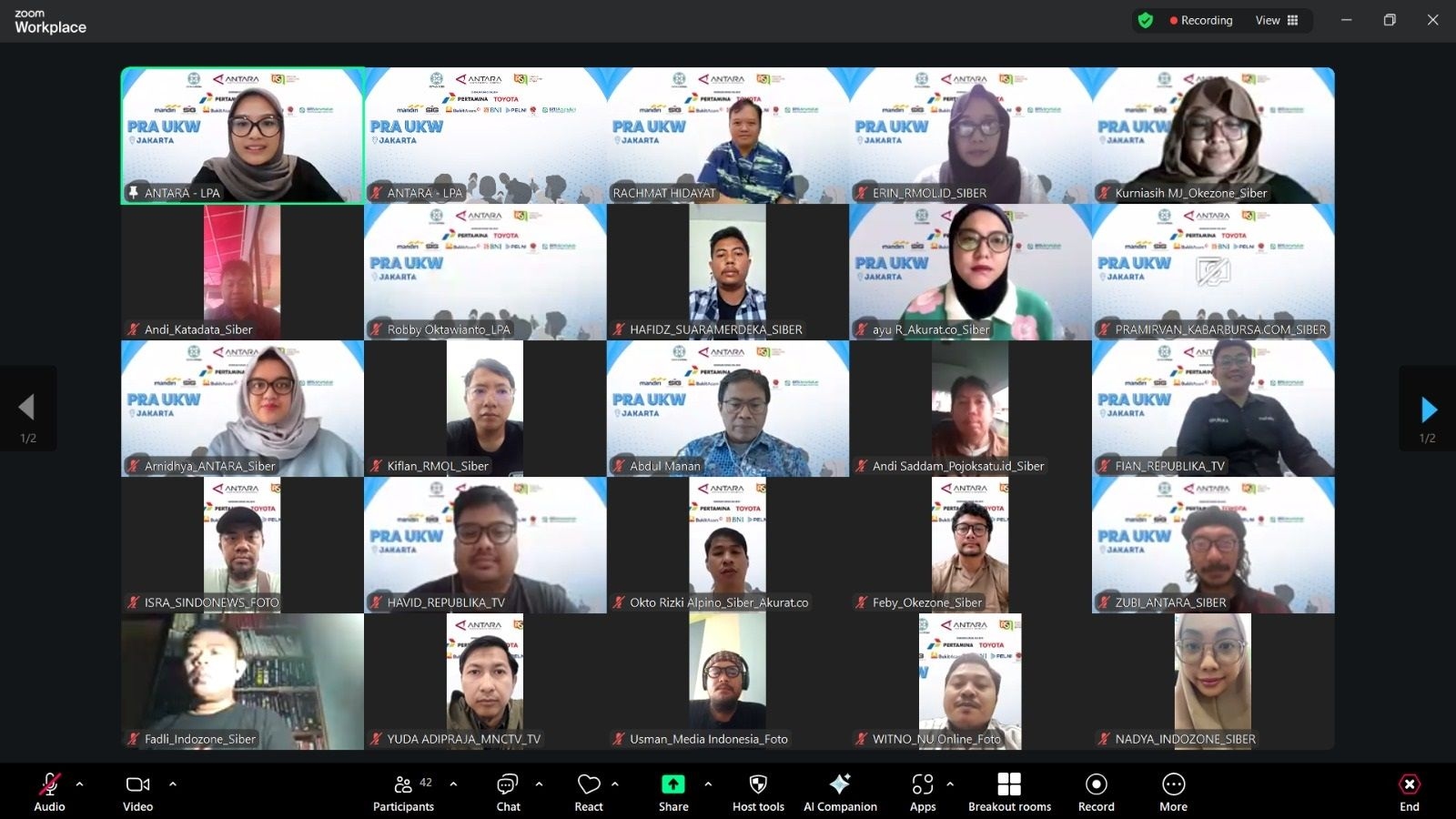 Pra-UKW LKBN Antara Tekankan Profesionalisme Jurnalis Indonesia