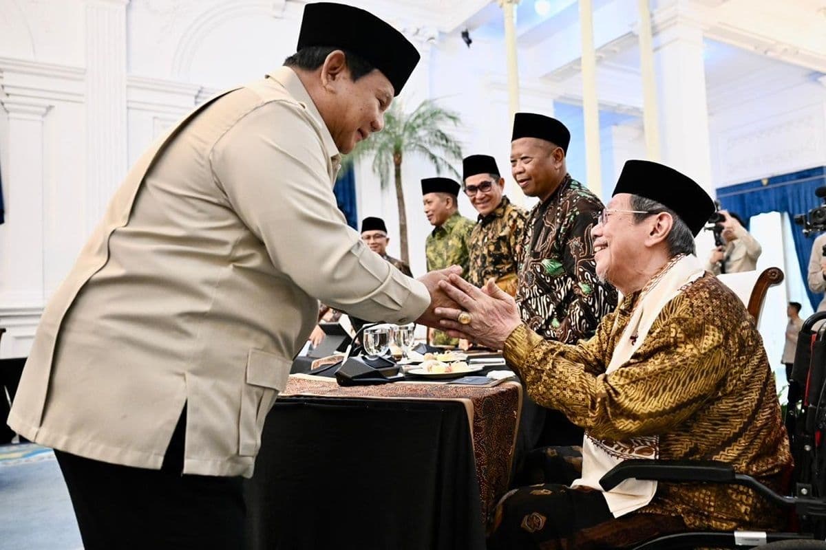 Silaturahmi dengan Pimpinan Ormas Islam dan Tokoh Pesantren, Presiden Prabowo Bahas Kampung Haji hingga LPDU