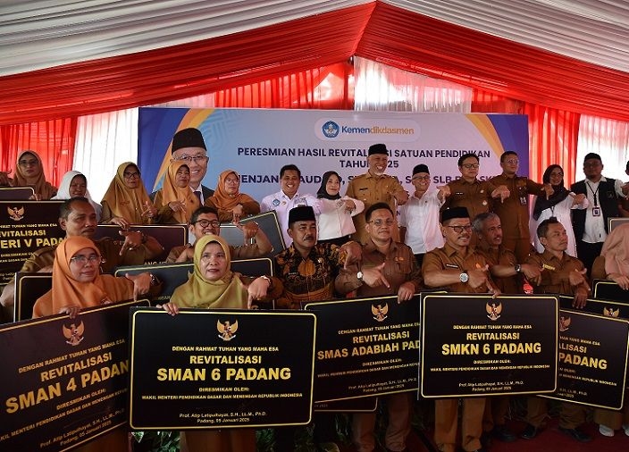 Revitalisasi 25 Satuan Pendidikan di Sumbar, Wujud Pemerataan dan Peningkatan Kualitas