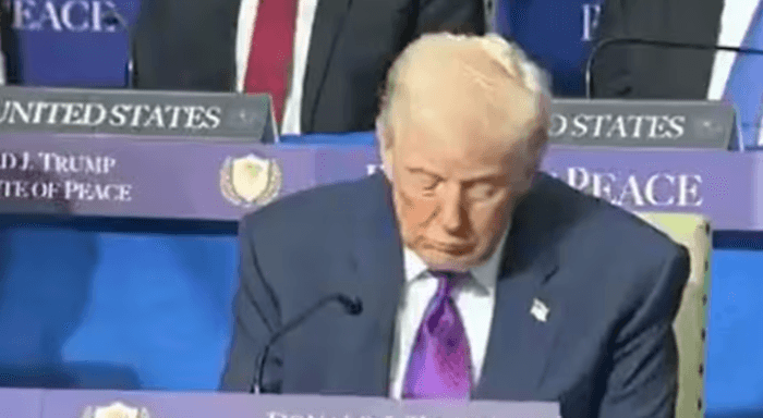 Video Trump Tertidur Saat Peluncuran Board of Peace Viral, Kesehatannya Dipertanyakan