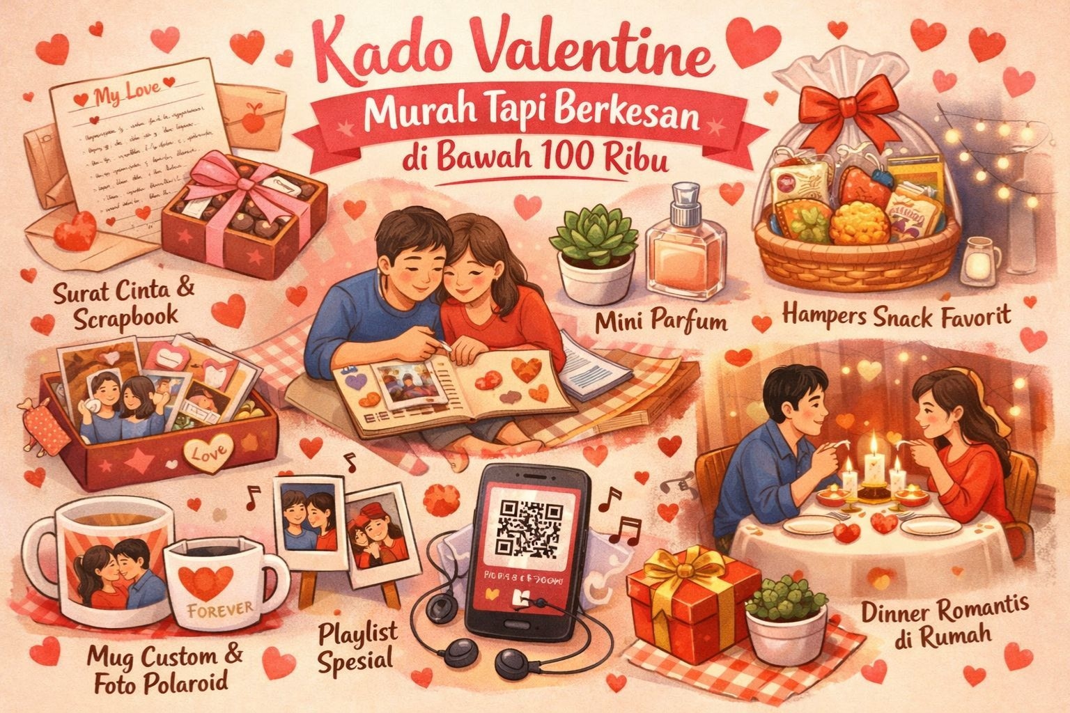 7 Ide Kado Valentine Murah tapi Berkesan di Bawah 100 Ribu, Bikin Pasangan Makin Sayang!